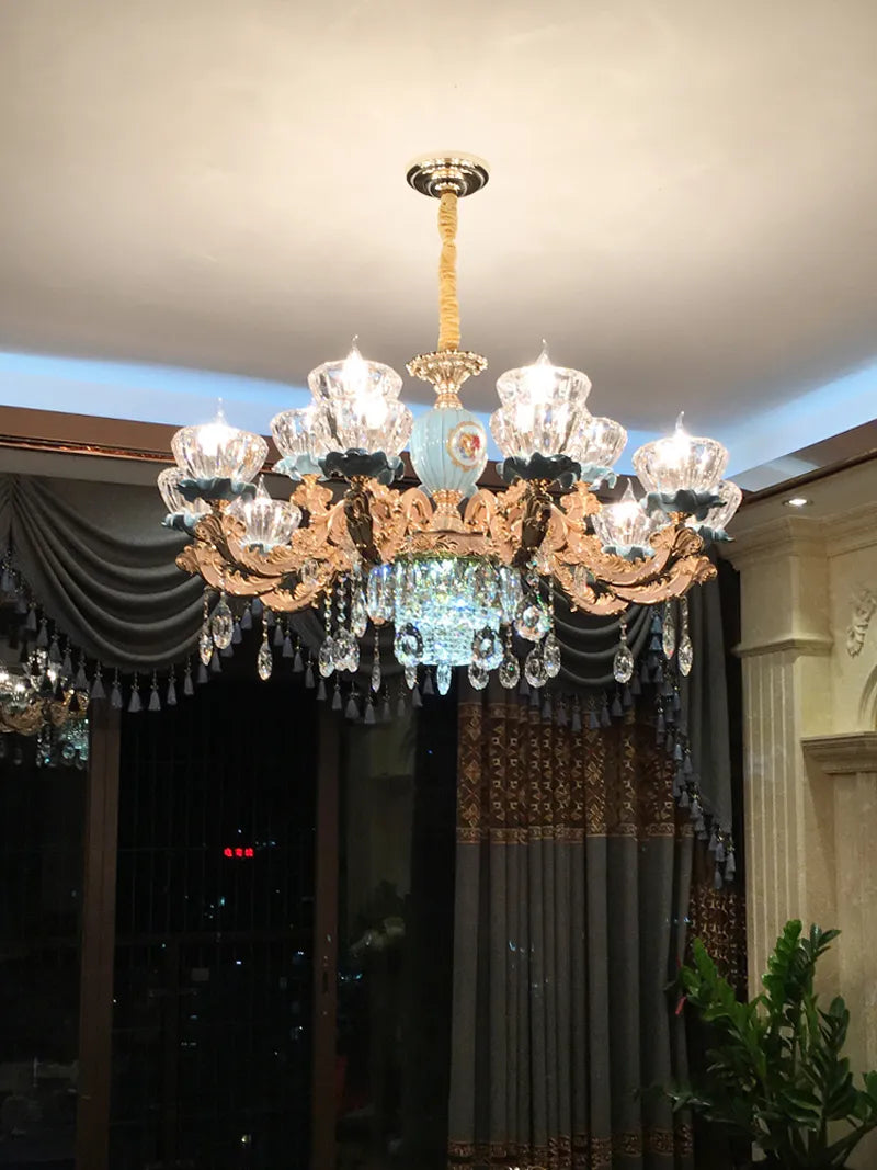 Ceramic Contemporary Crystal Chandeliers