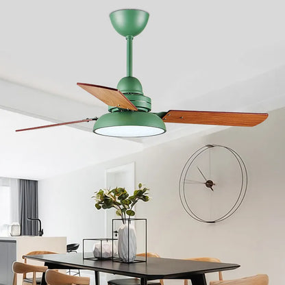 LED Modern style Wooden blades ceiling fan