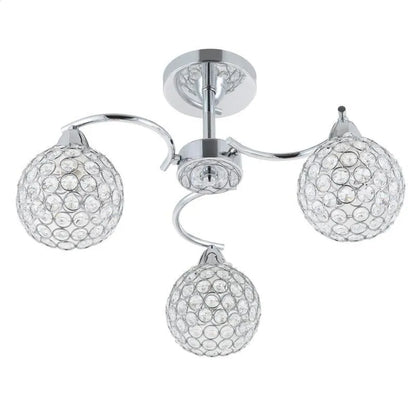 Led Modern three light sources crystal pendent