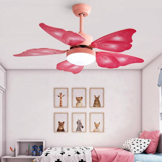 LED remote control flower Design ceiling fan