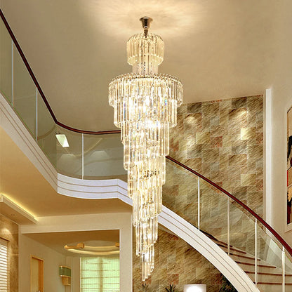 Large Decorative High Ceilings Luxury Crystal Chandelier