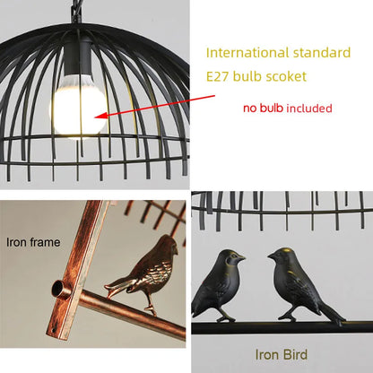 Nordic Bird cage pendent light