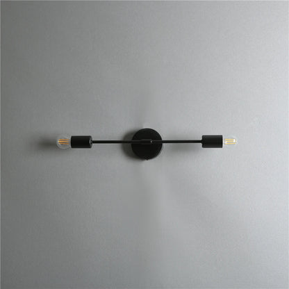 Lámparas de pared modernas de hierro con doble cabezal, luces LED simples para pared, Bar, pasillo, sala de estar, mesita de noche, dormitorio, accesorio de iluminación para decoración del hogar