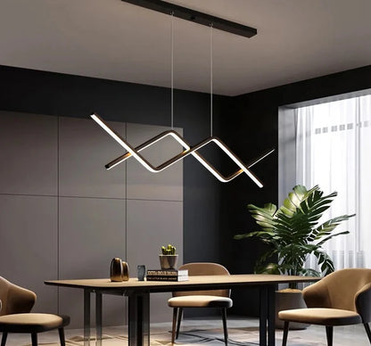 Luces colgantes LED modernas con control remoto para estudio, cocina, comedor, sala de estar, Lustre colgante, lámparas de interior, AC90-260V de entrada