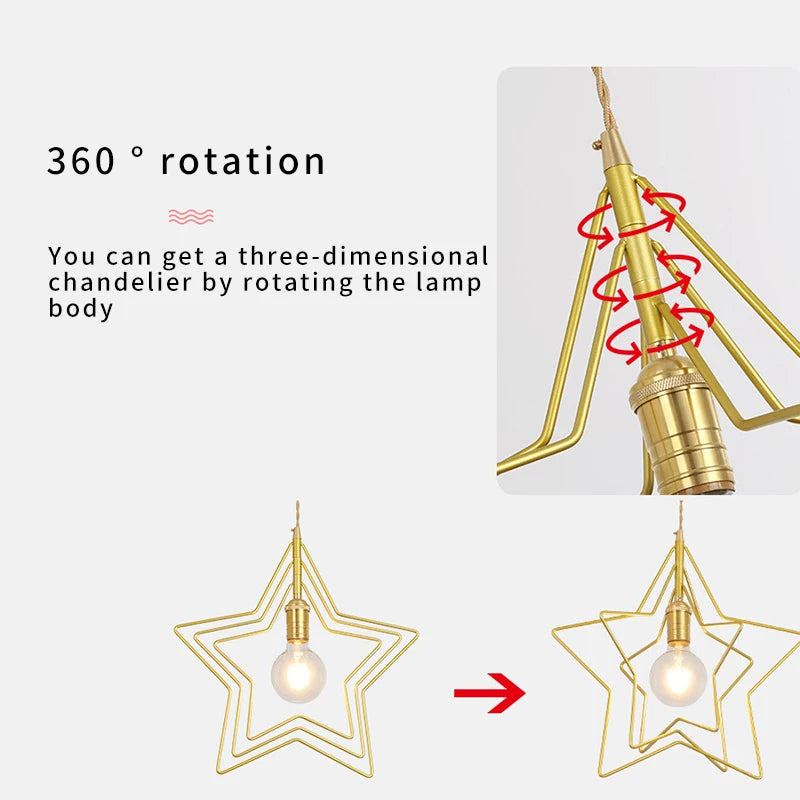 Luces colgantes Led, lámpara colgante dorada E27, lámparas decorativas para sala de estar, accesorio de iluminación colgante para cocina, iluminación interior