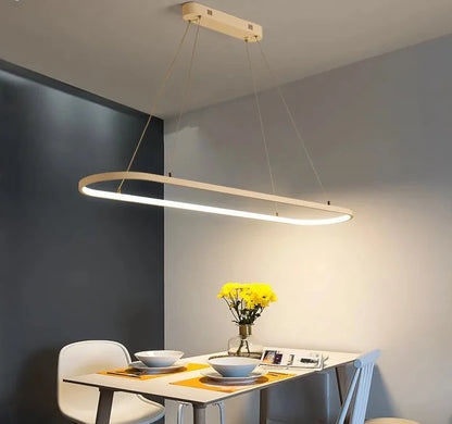 Rectangle Remote control Modern Led Pendant Light