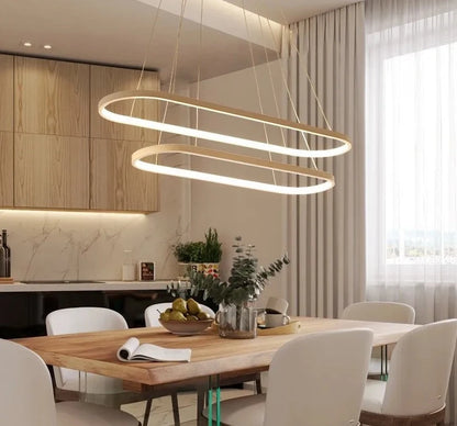 Rectangle Remote control Modern Led Pendant Light