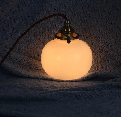 IWHD-lámpara colgante con bola de cristal nórdica, accesorios de iluminación para comedor, sala de estar, lámpara colgante clásica de cobre, iluminación para el hogar