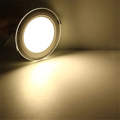 Dimmable Round Glass Panel Downlight