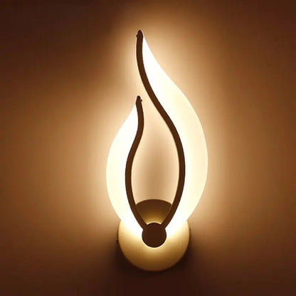 LED Acrylic Flame Sconce light