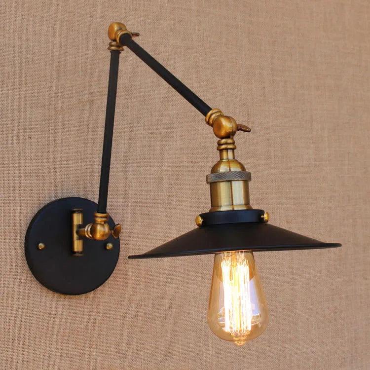 Edison Retro Vintage Adjustable Long Swing Arm Sconce light