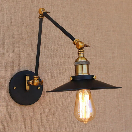 Edison Retro Vintage Adjustable Long Swing Arm Sconce light