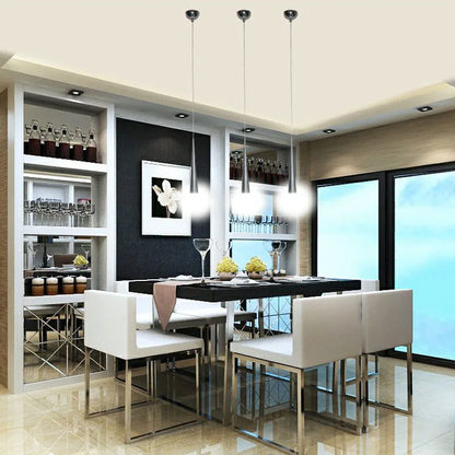 Luces colgantes led simples AC85-265V 5W lámparas colgantes cónicas led modernas iluminación manual de aluminio lámpara para comedor bar restaurante