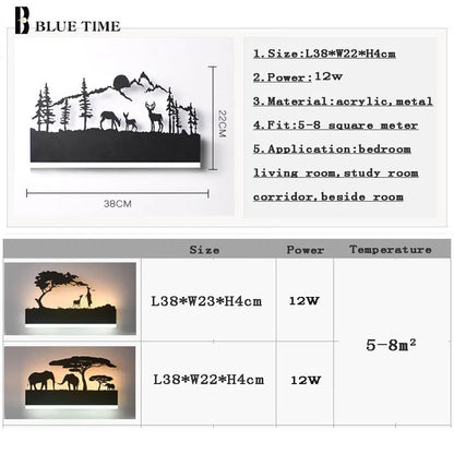 Led acrylic sconce Light