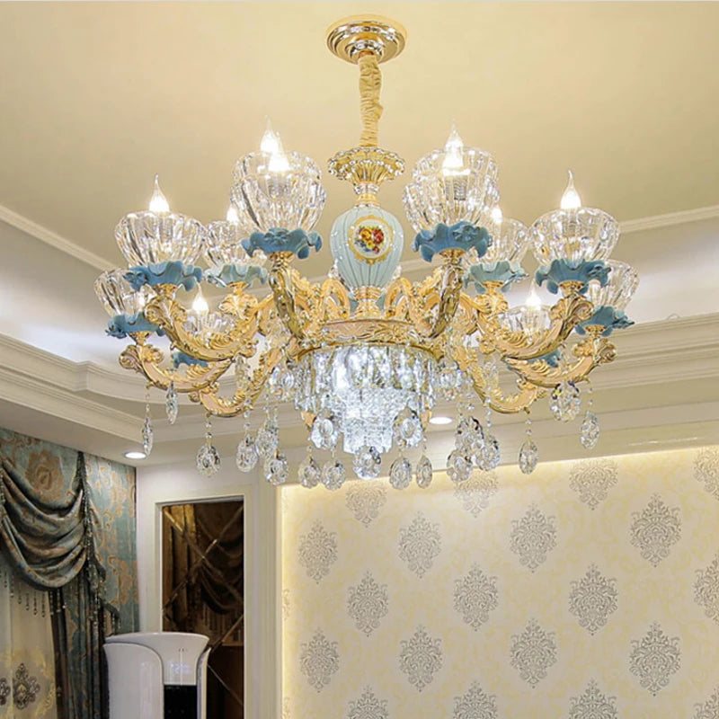 Ceramic Contemporary Crystal Chandeliers