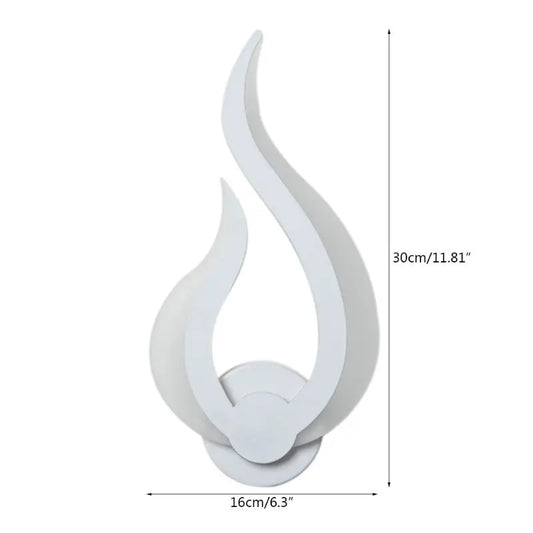 LED Acrylic Flame Sconce light