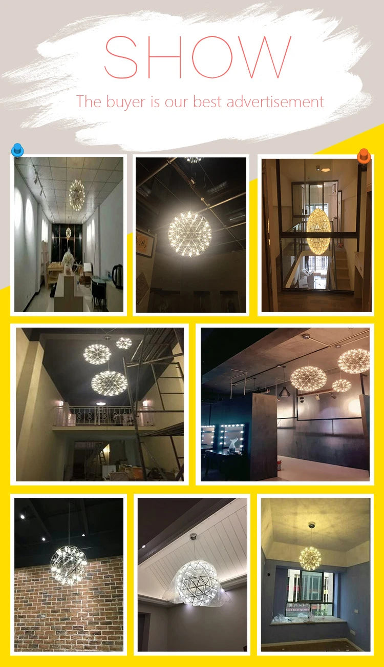 Led Dandelion pendent light