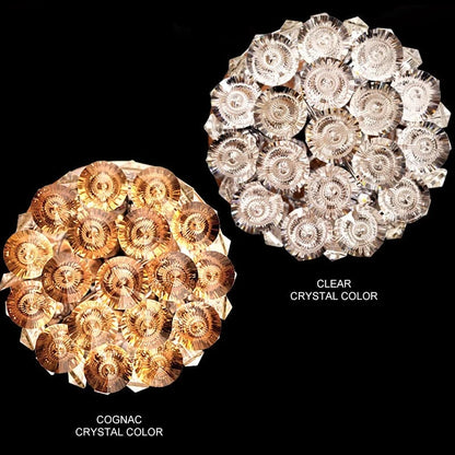 Luces de techo LED de cristal modernas para sala de estar candeeiro de teto para quarto lámpara de techo de cristal decoración del hogar