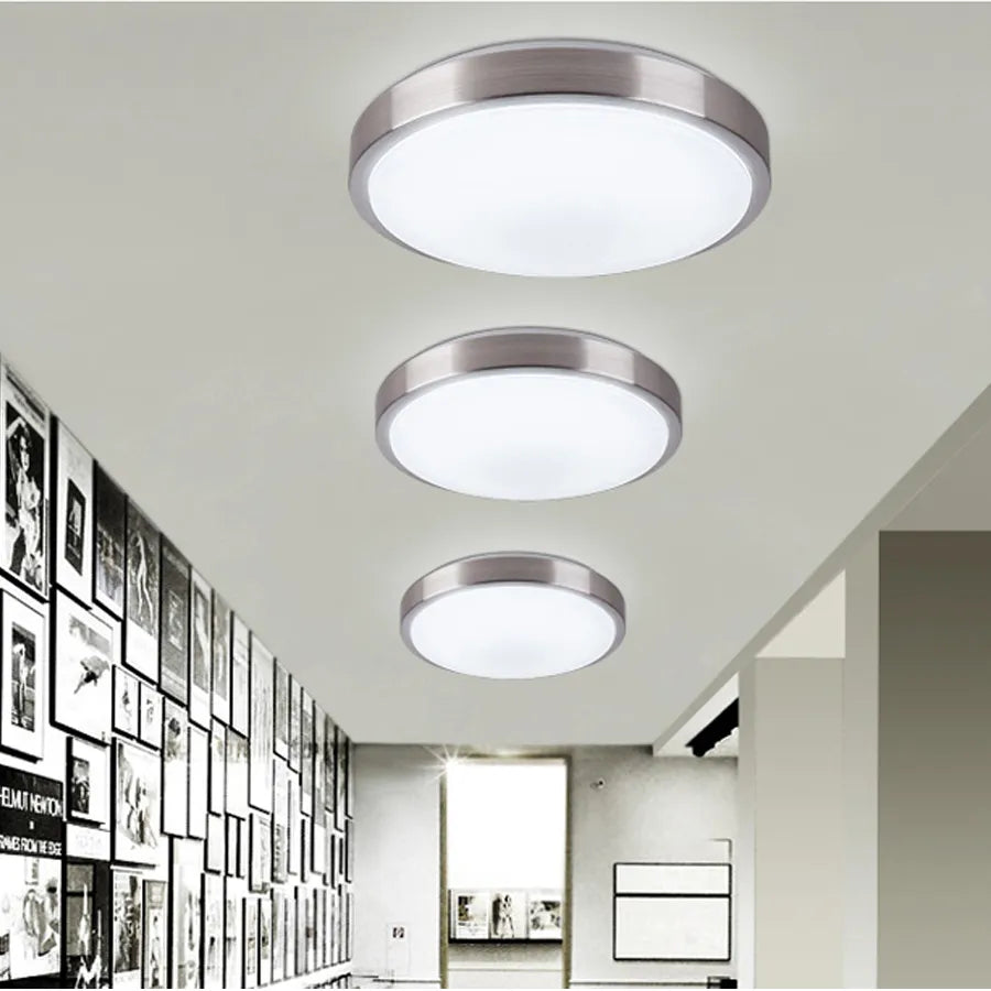 Lámparas de iluminación de LED de techo, lámpara moderna para dormitorio, sala de estar, montaje en superficie, balcón, 18w, 24w, 30w, 36w, 40w, 48w, CA 110V/220V, techo