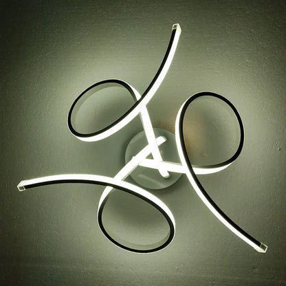 Luces de techo Led acrílicas modernas, lámpara de techo LED artística con aplicación remota para sala de estar, dormitorio, decoración del hogar, lampadario