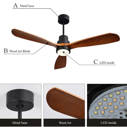 Modern wooden Ceiling fan