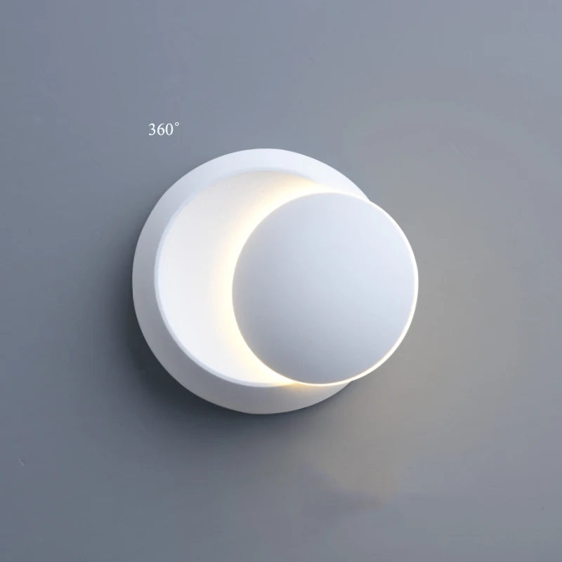 360degree rotation adjustable bedside sconce