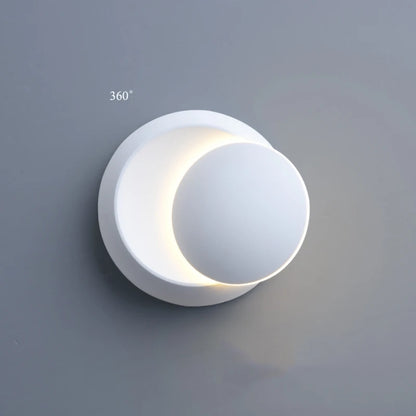 360degree rotation adjustable bedside sconce