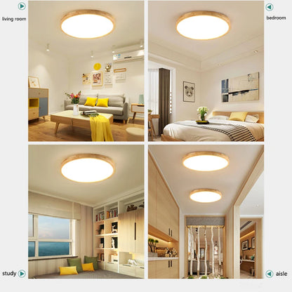 LED wood finish ceiling light