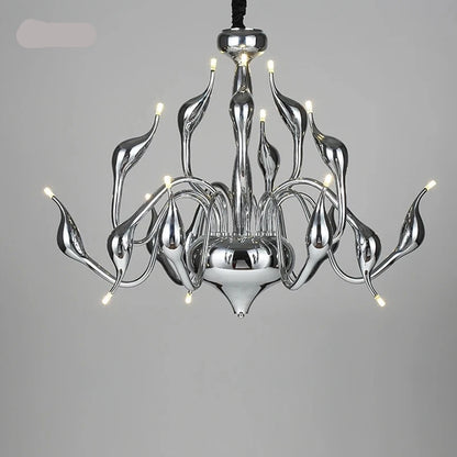Nordic Led Swan Chandelier Lighting