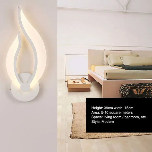 LED Acrylic Flame Sconce light