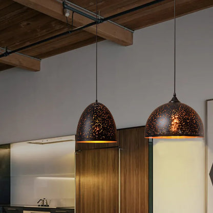 Nordic Porous Retro Etching Pendant Light
