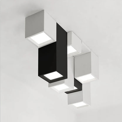 Brief acrylic creative combination of geometric LED ceiling lighting