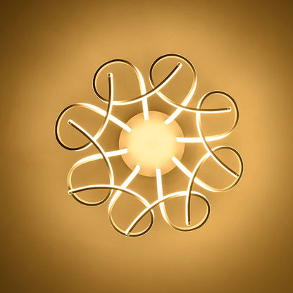 Luces de techo Led acrílicas modernas, lámpara de techo LED artística con aplicación remota para sala de estar, dormitorio, decoración del hogar, lampadario