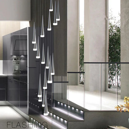 Luces colgantes led simples AC85-265V 5W lámparas colgantes cónicas led modernas iluminación manual de aluminio lámpara para comedor bar restaurante