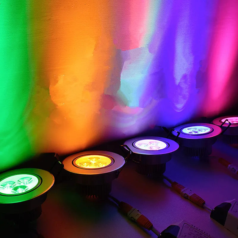 LED Changing Recessed Panel Lights