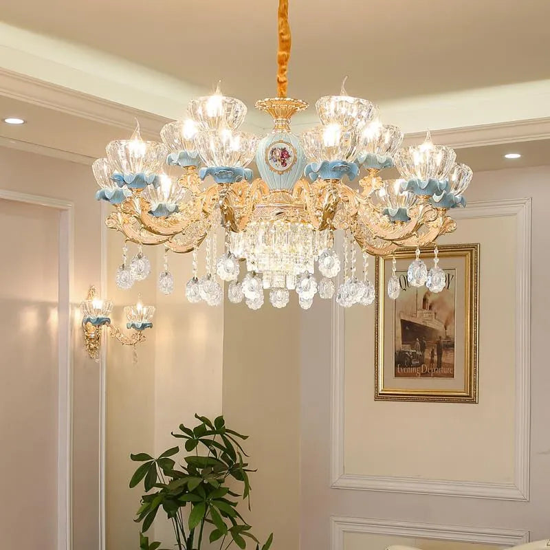 Ceramic Contemporary Crystal Chandeliers