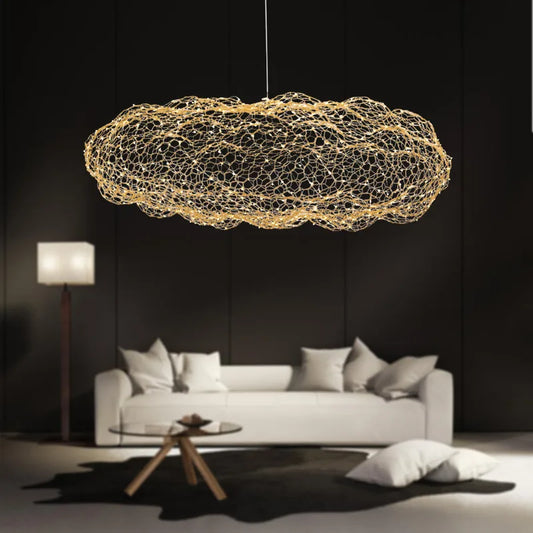 Nordic Art Hollow Cloud Design Pendant Lights
