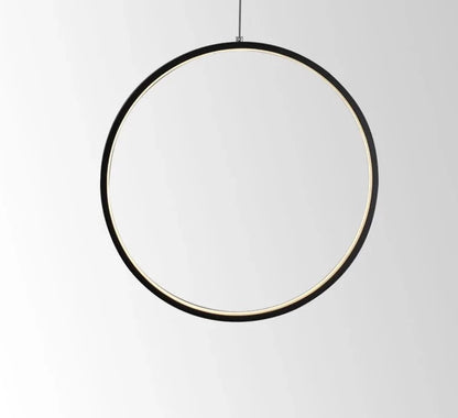 Dragonscence-lámparas de araña LED modernas, anillo redondo, lámpara colgante circular, iluminación para el hogar y la sala de estar, accesorio interior