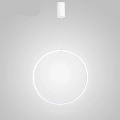 Dragonscence-lámparas de araña LED modernas, anillo redondo, lámpara colgante circular, iluminación para el hogar y la sala de estar, accesorio interior