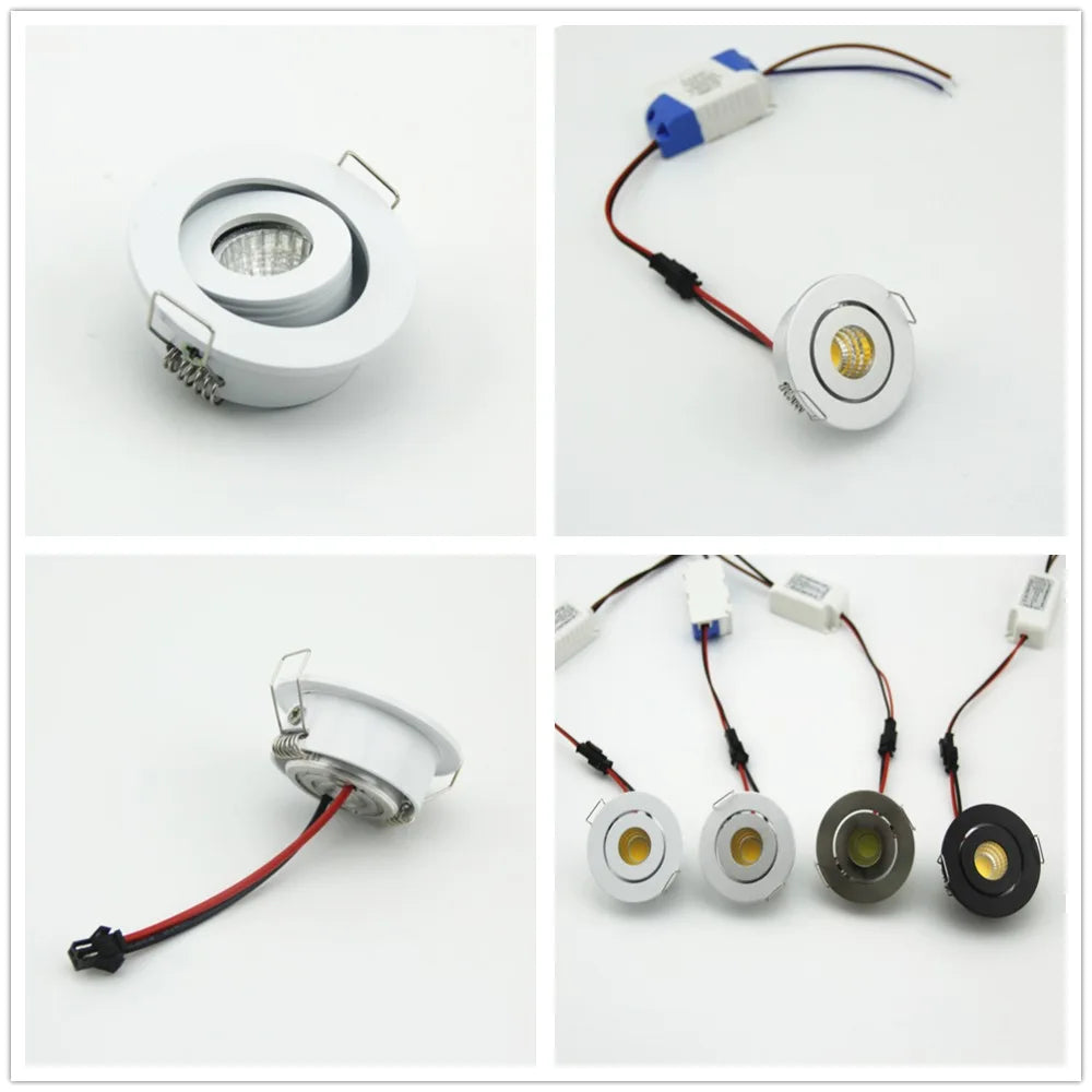 40mm hole Round 3W Dimmable COB Mini Spot LED Downlight