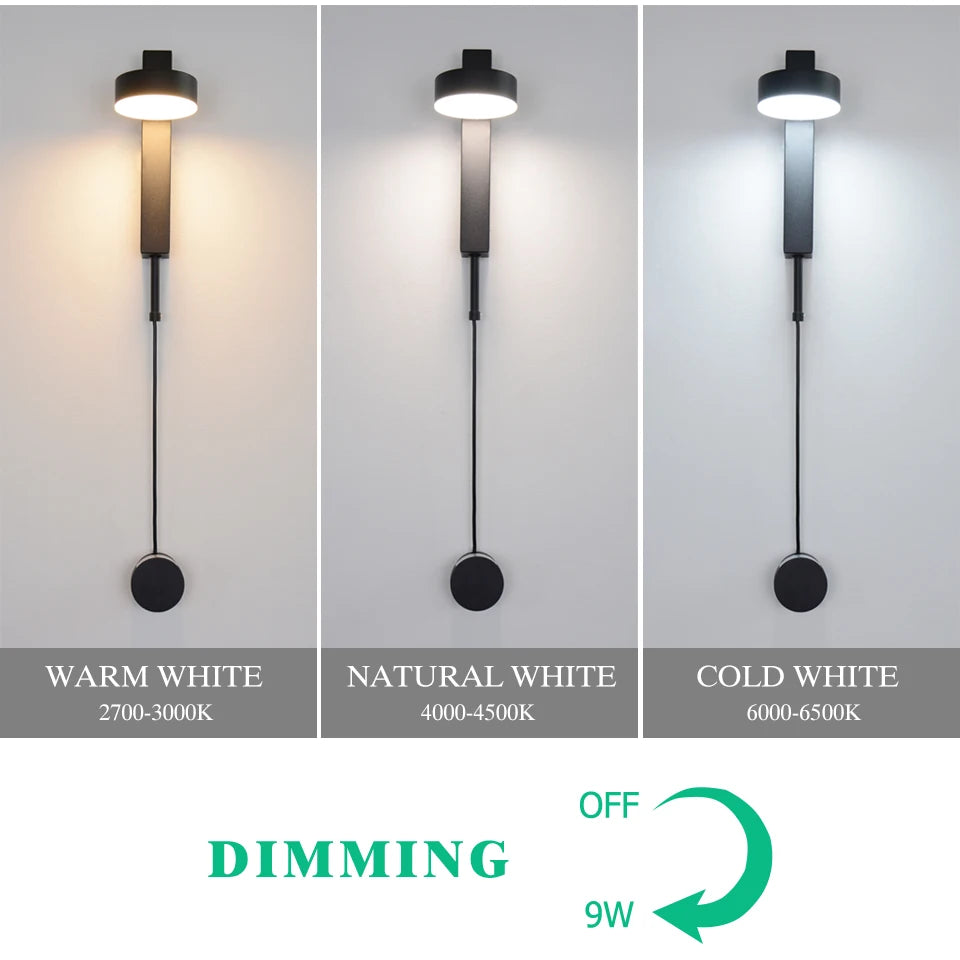 LED Adjustable Dimmable sconce light