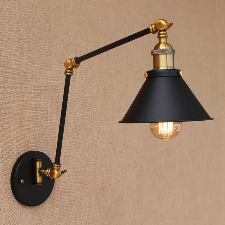 Edison Retro Vintage Adjustable Long Swing Arm Sconce light