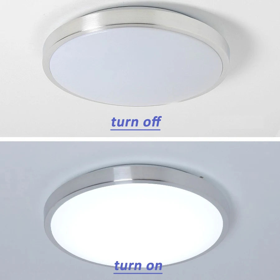 Lámparas de iluminación de LED de techo, lámpara moderna para dormitorio, sala de estar, montaje en superficie, balcón, 18w, 24w, 30w, 36w, 40w, 48w, CA 110V/220V, techo