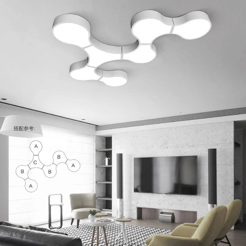 Nordic Led Cells shape Ceiling lights