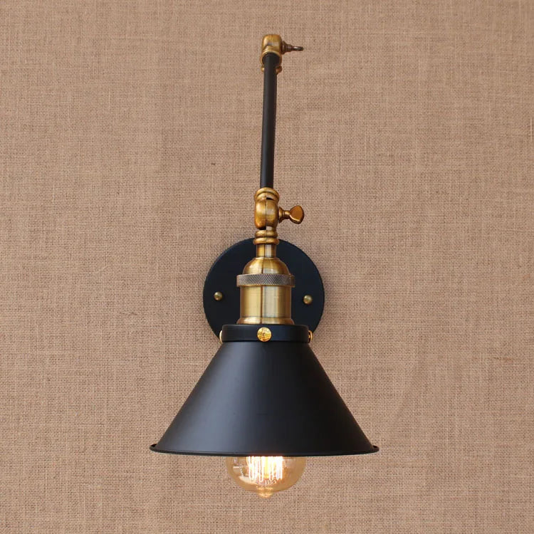 Edison Retro Vintage Adjustable Long Swing Arm Sconce light