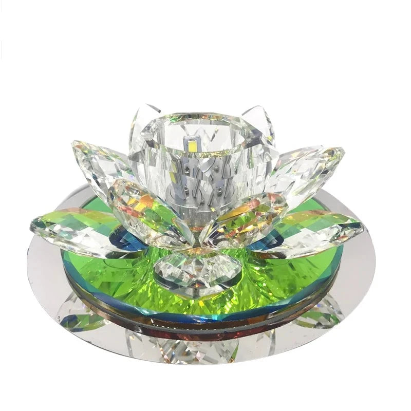 Luces de techo LED modernas, iluminación para el hogar, lámparas de techo de cristal led para sala de estar, lámpara de atenuación de cristal brillante