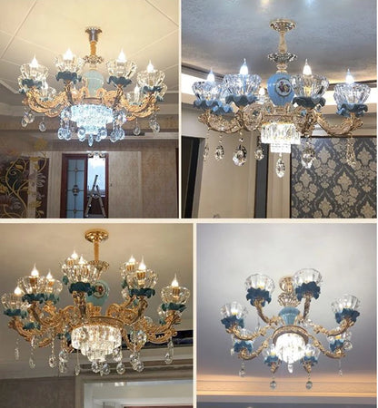 Ceramic Contemporary Crystal Chandeliers