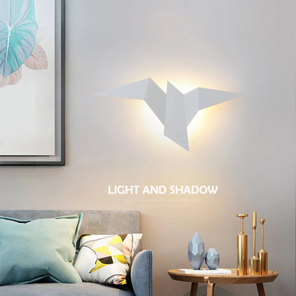 LED bird wall lamp