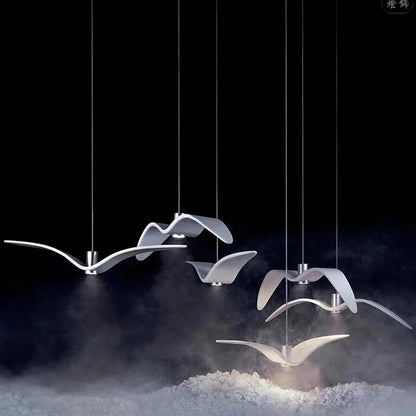 Lámpara colgante Brokis Night Birds de resina silueta cielo pájaro de la libertad Gaviota