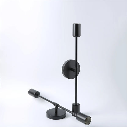 Lámparas de pared modernas de hierro con doble cabezal, luces LED simples para pared, Bar, pasillo, sala de estar, mesita de noche, dormitorio, accesorio de iluminación para decoración del hogar